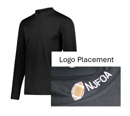 797 - Sportswear Wicking Mock Turtleneck with NJFOA Logo